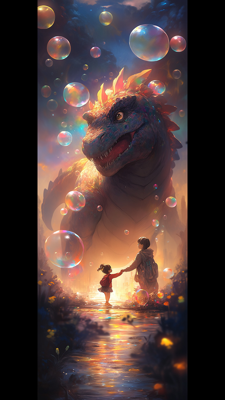 Bubble Dreams: A Mother, Daughter, and the Friendly Dinosaur